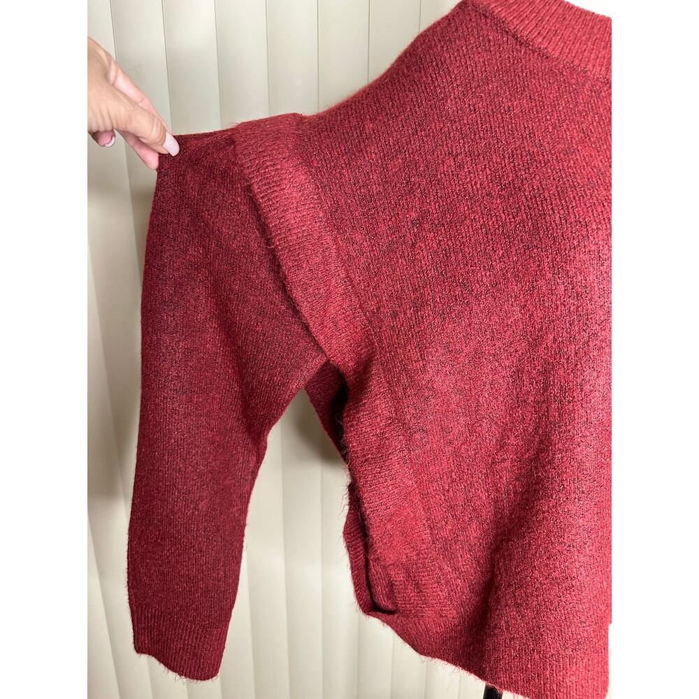 Vigoss Maroon Ruffle Sweater - Picture 9 of 9